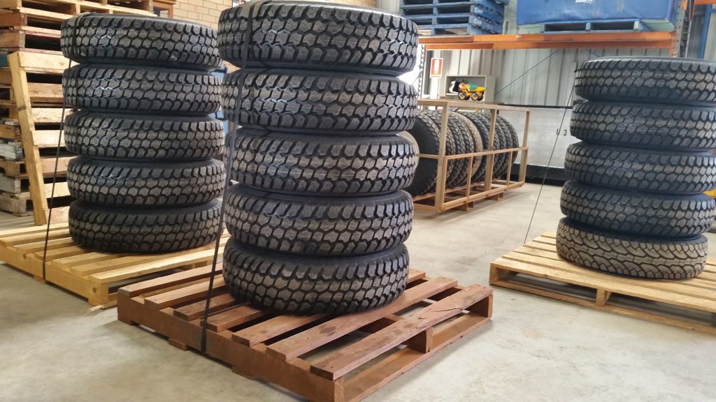 Stacked Tyres